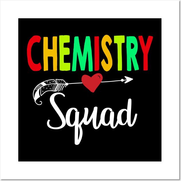 Chemistry Squad Teacher Back To School Wall Art by aaltadel